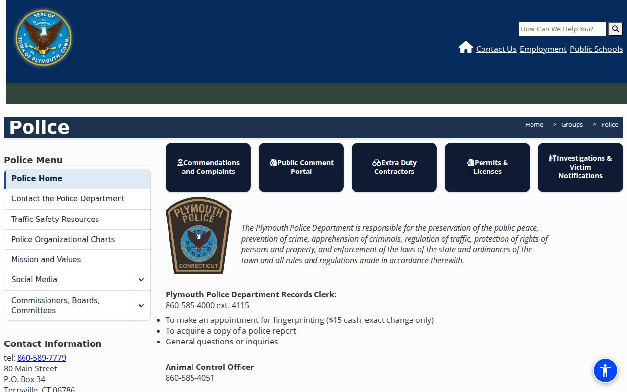 Plymouth warrant records police contact source